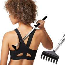 1 Pack Extendable-Portable Extendable Back Scratcher, Upgraded Metal Stainless