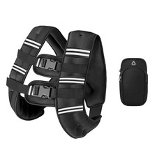 Weighted Vest for Women and Men, 12lb Weight Vest with Reflective Stripe for ...