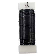 26 Gauge Black Metal Floral Wire, 38 Yards/35 Meters,For Christmas Wreaths,Tree