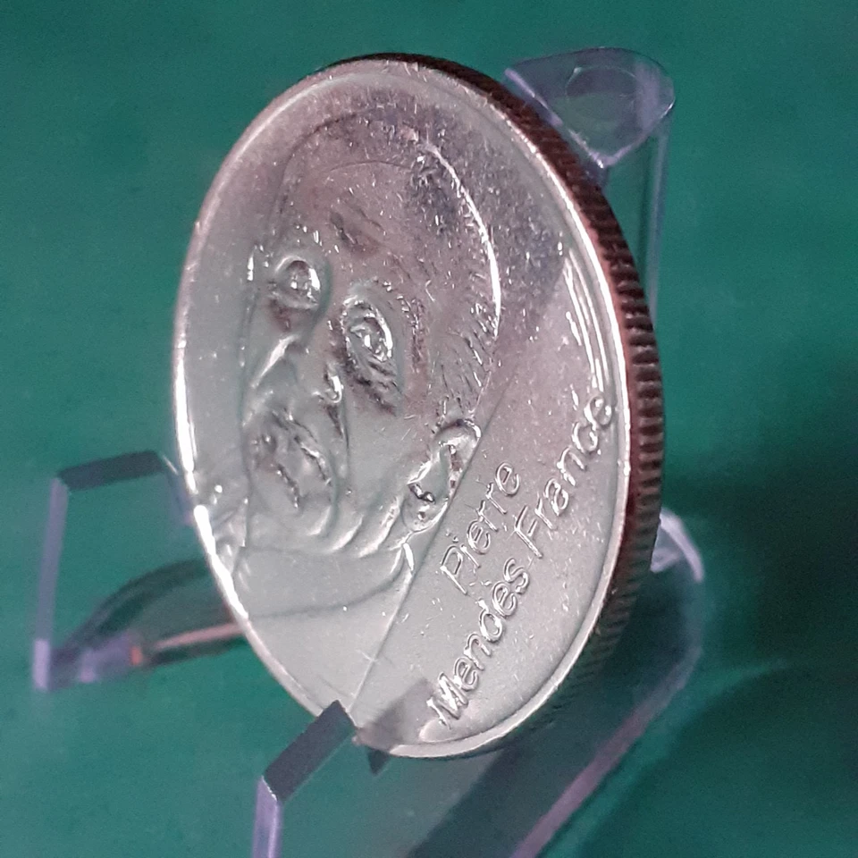 Pièce de 5 francs Mendes France en cupronickel année 1992 qualité SUP - Photo 3/4