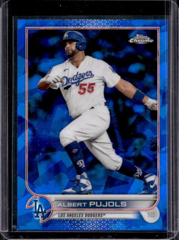 2022 Topps Chrome Sapphire Albert Pujols #237 Dodgers