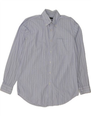 DACK'S Herren Classic Fit Custom Fit Hemd mittelblau gestreift Baumwolle AS03