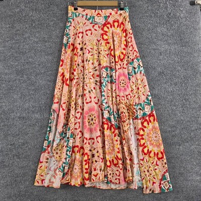 Ba&sh Skirt Women 4 Lukas Long Flowing Maxi Boho Chic Summer Colorful Resort