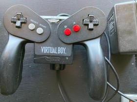 NINTENDO Virtual Boy Console Controller AC Adapter Tap and 5 Games Set