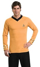 Star Trek Deluxe Captain Kirk Adult Costume Shirt SIZE SMALL