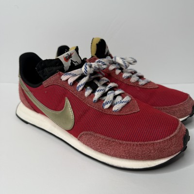 Nike Waffle Trainer 2 SD Mens 8.5 Gym Red Gold Retro Waffle Sneakers DC8865-600