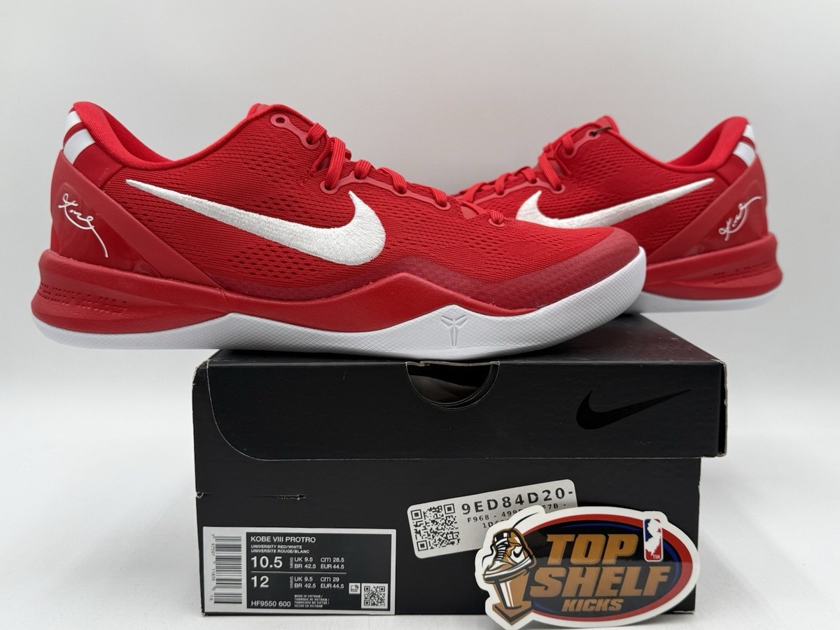 DS New Nike Kobe 8 Protro University Red Size 10.5 Authentic OG