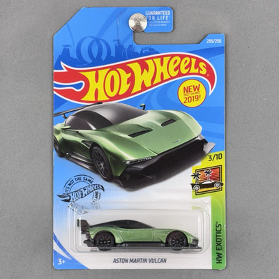 2019 Hot Wheels Aston Martin Vulcan Green HW Exotics 3/10 235/250 First Release