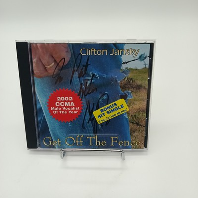 Get Off the Fence by Clifton Jansky (CD, 2003) Signed And Inscribed By Artist 