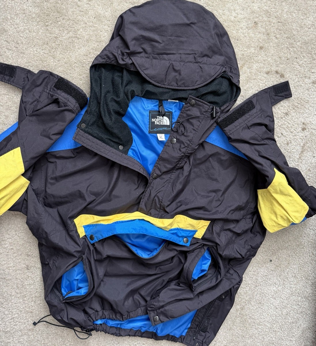 The North Face Extreme Mens XL Ultrex by Burlington 1/2 Zip Vtg 