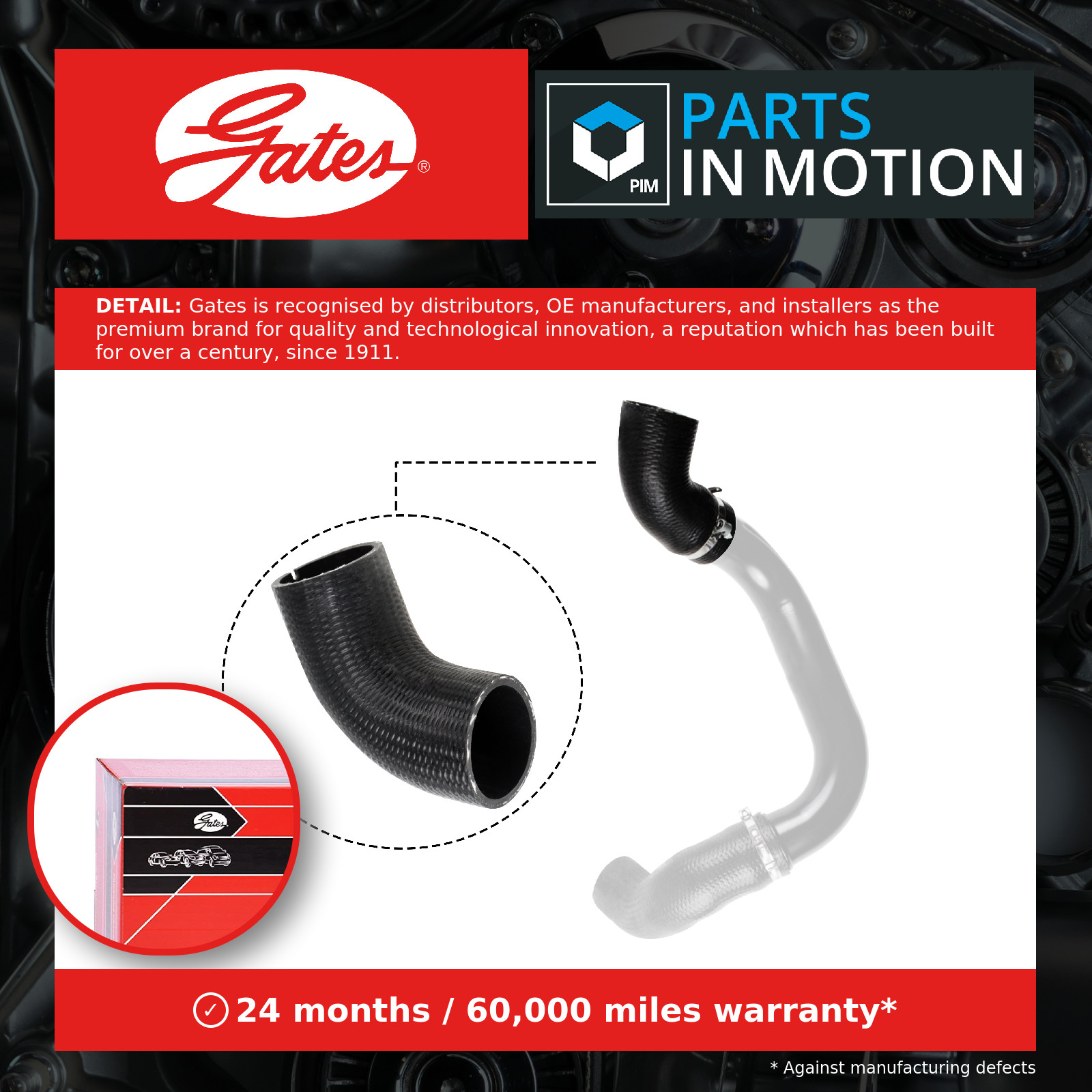 GATES-OE 09-0499 Charge Air Hose for FIAT - Image 12