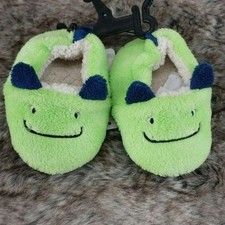 Swiggles Green Monster plush infant Slippers Infant Size 2