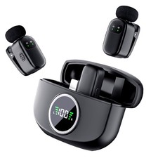 Wireless Lavalier Microphone for iPhone/Android, Lapel Mics with Type-C Plug-...