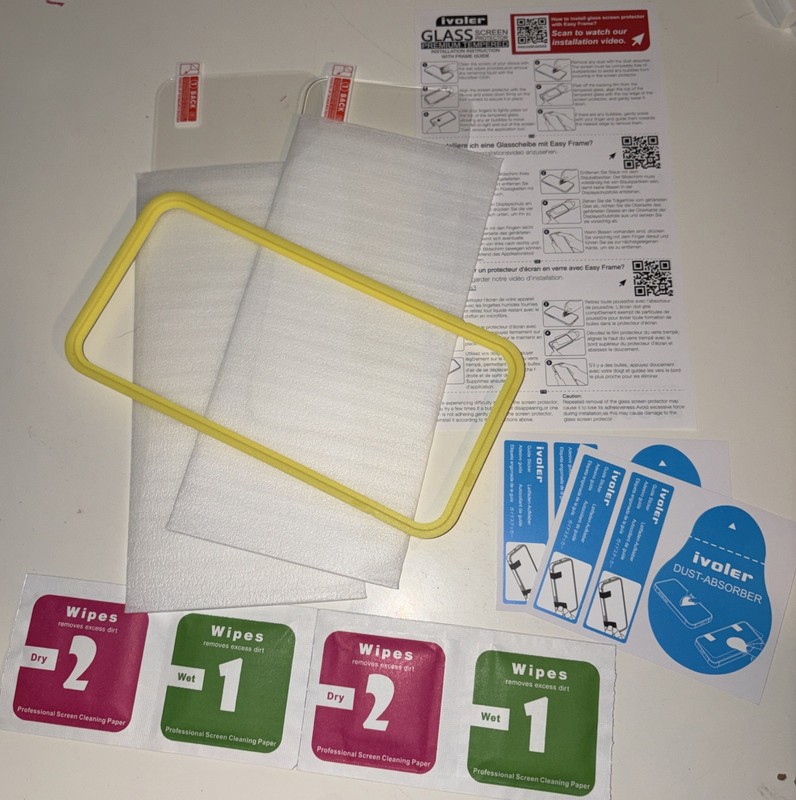 Ivoler Ultimate Protection Tempered Film Screen Protectors For iPhone 16