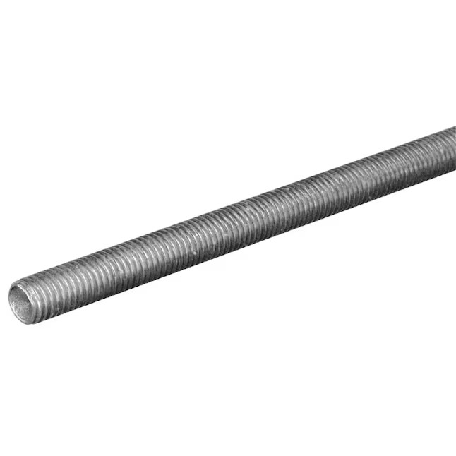 Steelworks 1/2-in x 1-ft Coarse Thread Zinc-Plated Steel Threaded Rod