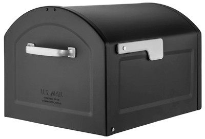 Centennial Post-Mount Mailbox, Black, Extra Large - 950020B-10