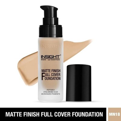 Insight Cosmetics Matte Finish Full Cover Foundation MN18 (30ml)