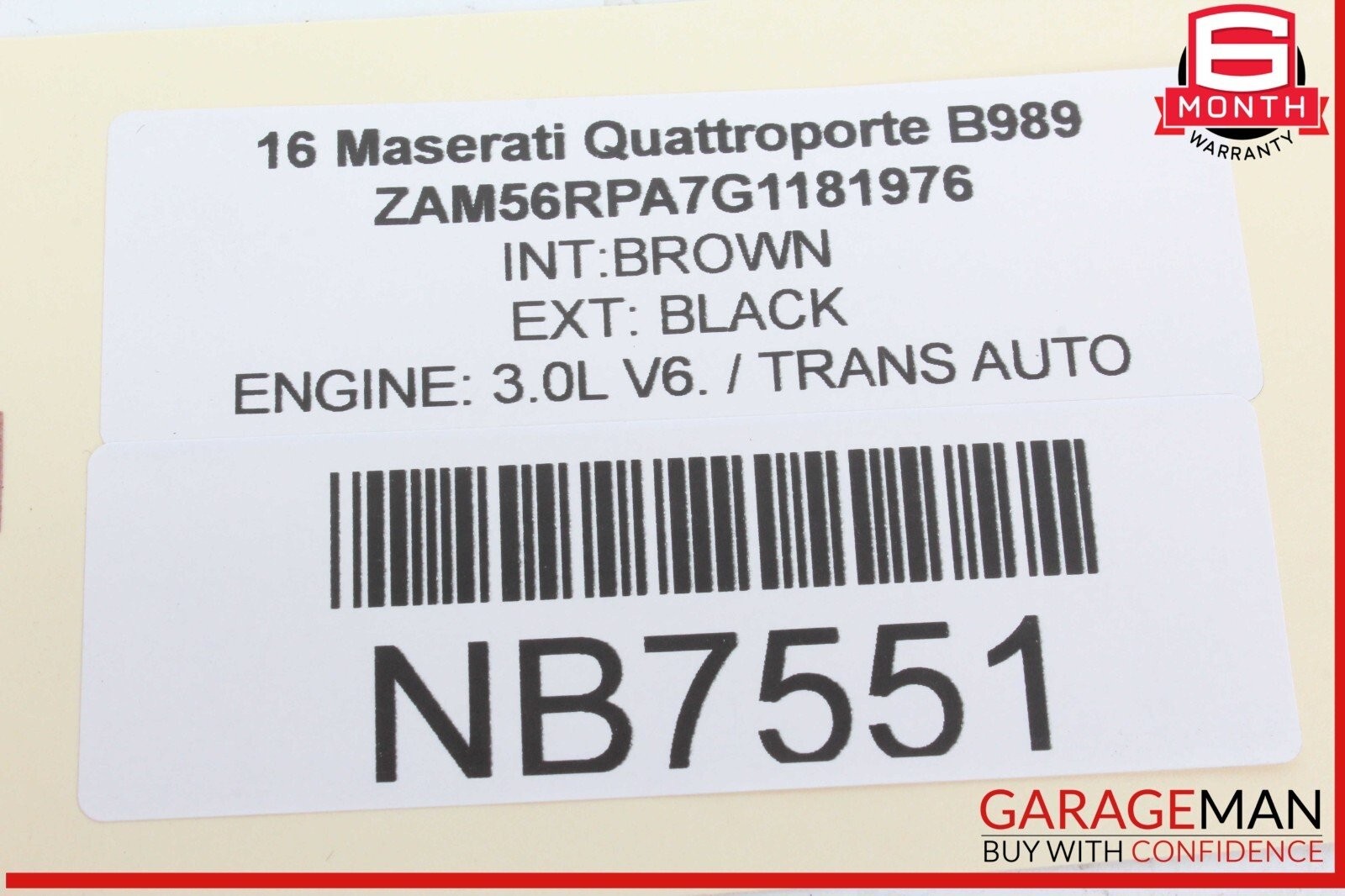 Maserati Quattroporte 2014-2017 RIGHT Head unit P/N 670034706