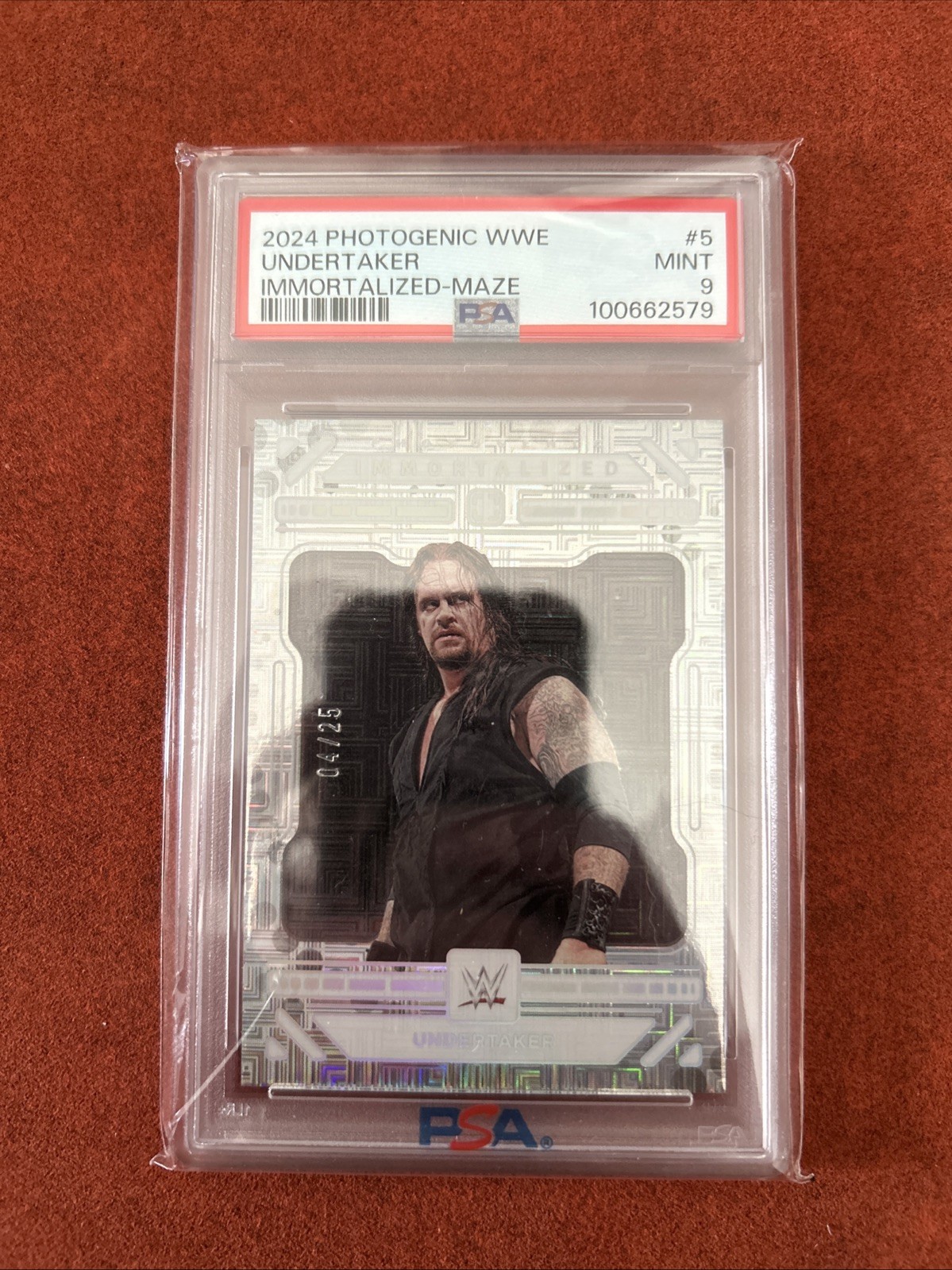 2024 WWE - Photogenic - Immortalized - Maze /25 - #5 Undertaker PSA 9