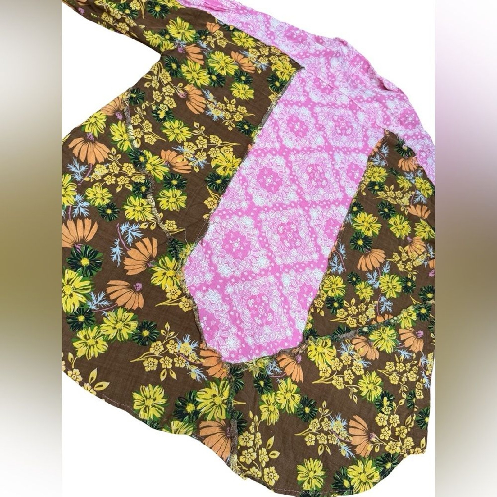 POL Patchwork Floral Button-Down Shirt – Women’s … - image 9