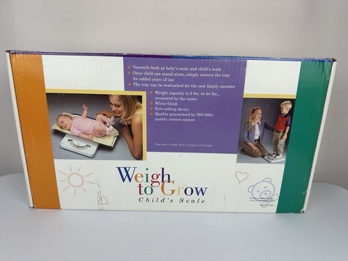 Weigh To Grow Baby Toddler Scale w/ Removable Tray Child Scale 0–44 lbs Vintage