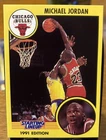 1991 Kenner Starting Lineup MICHAEL JORDAN SLU Card Red Uniform Read Description