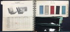 1961 Mercury Comet Color and Upholstery Dealer Album Paint Chips Fabric Swatches