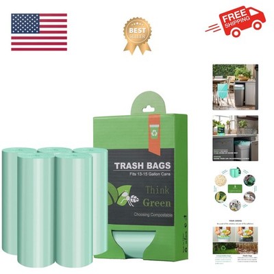 Compostable Trash Garbage bags, 13-15 Gallon Tall Kitchen Trash Bags,Heavy Du...