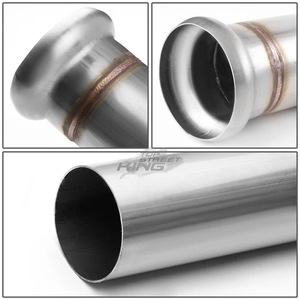 3" METALLIC TIPLESS CATBACK EXHAUST FOR 99-06 SILVERADO/SIERRA 1500 SHORT BED - Image 2 of 4