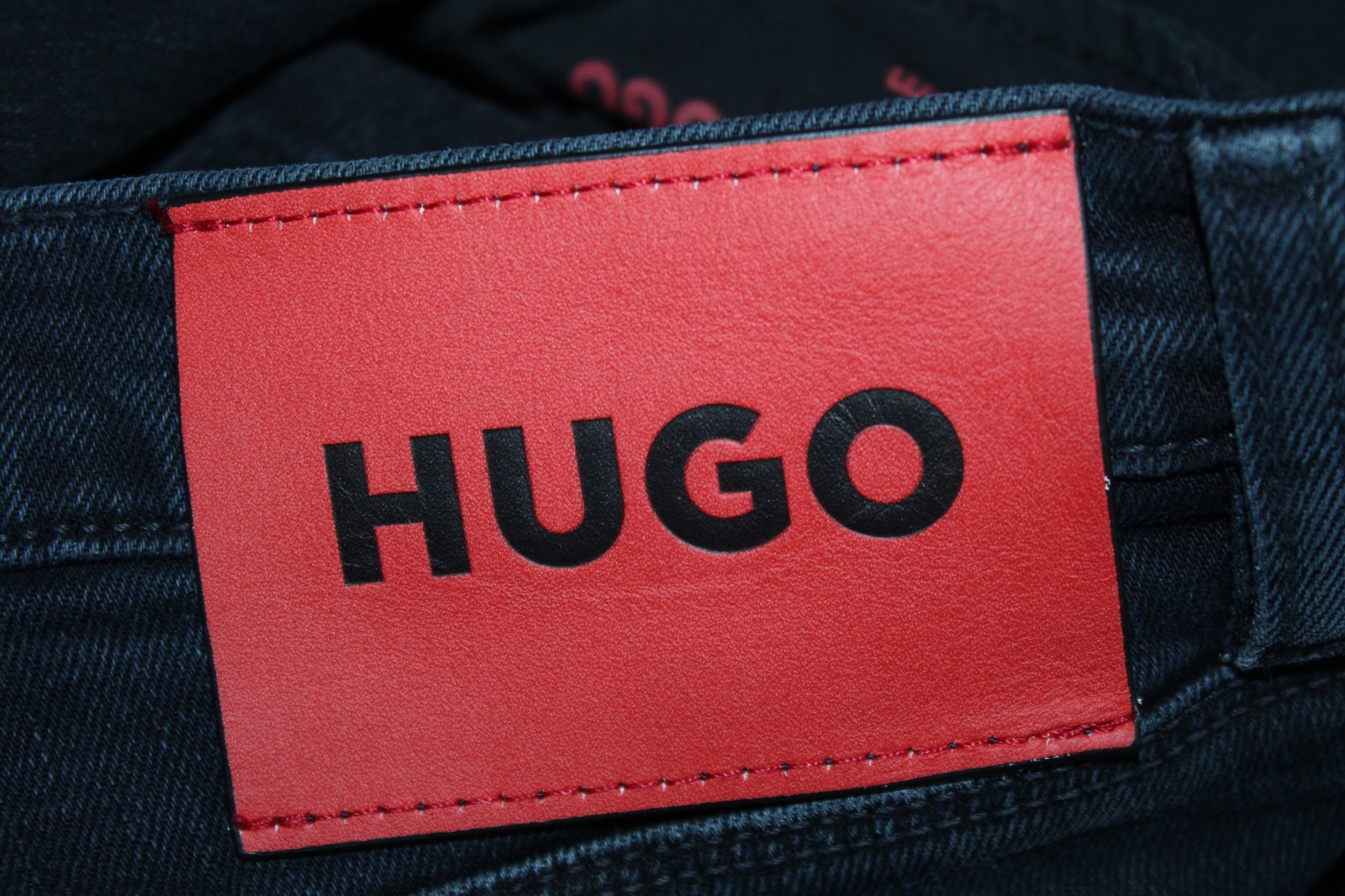 Mens Hugo Boss W32 L32 Jeans Tapered Black 708 Slim stretch 32R Taper HB thumbnail 17