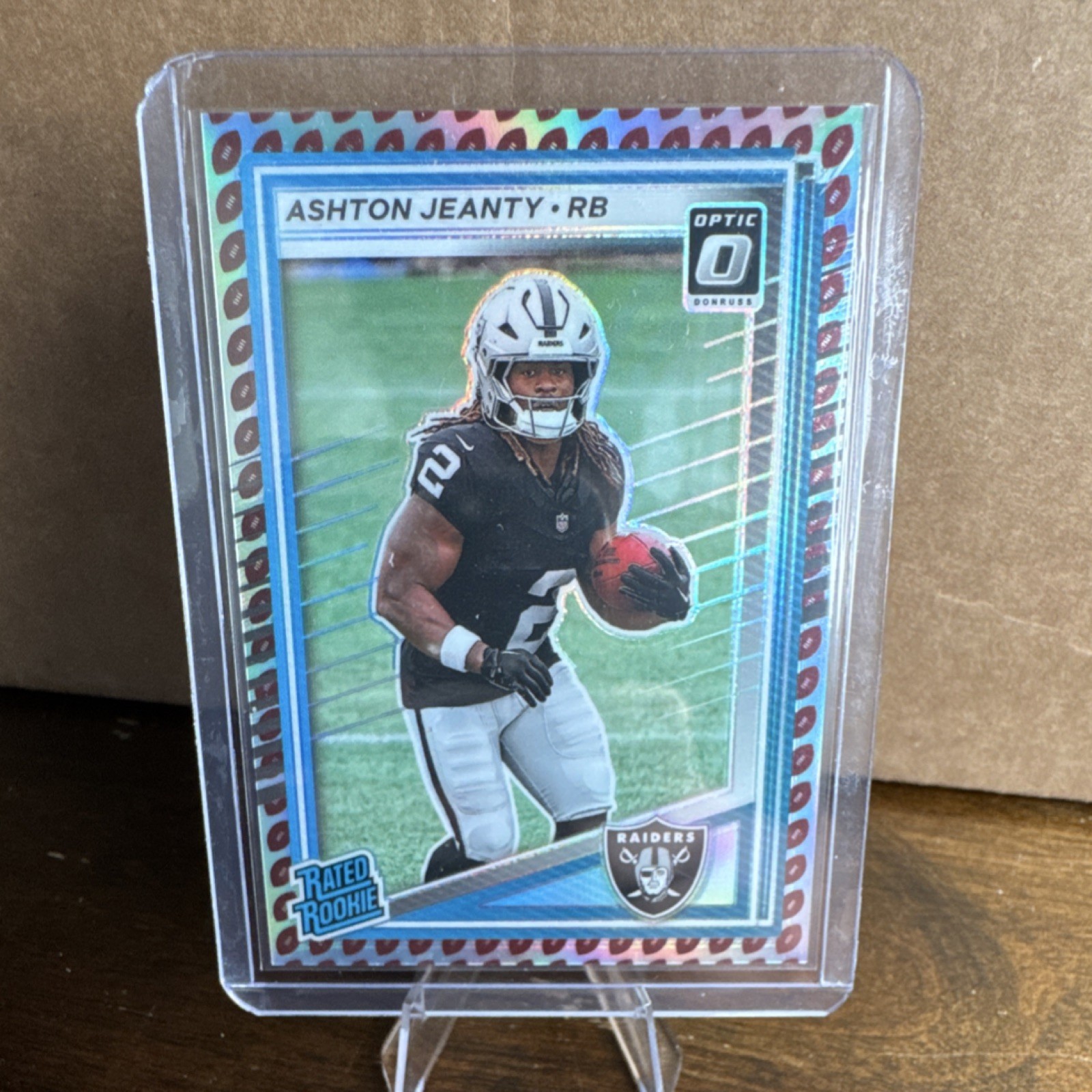 2025 Donruss Optic Ashton Jeanty Rookie SSP optic preview FOOTBALL EMOJI #305