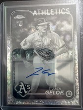 ZACK GELOF 2024 Topps Chrome Black White MINI DIAMONDS Rookie Auto SSSP