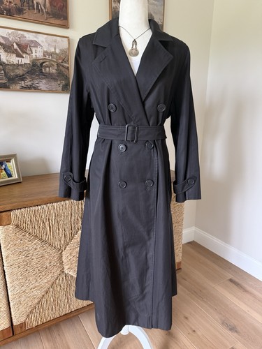 Perry Ellis, Vintage Women’s Perry Ellis For Nieman Marcus Black Trench (8)