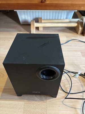 Creative A520 2.1 PC-Lautsprecher mit Subwoofer, 3,5 mm, Kabel, Schwarz
