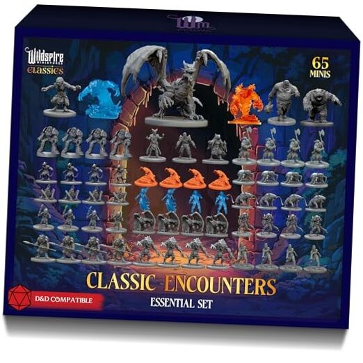 Classic Encounters - Essential Set - 65 Iconic DND Miniatures Bulk