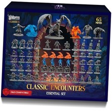 Classic Encounters - Essential Set - 65 Iconic DND Miniatures Bulk Monsters,