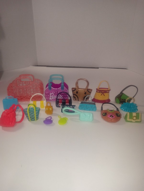 Barbie And Other Doll Purse Accessories Lot Of 19