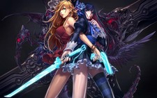 Panty And Stocking With Anime Playmat Desk Mat TCG Card Game Mouse Pad 24x14in