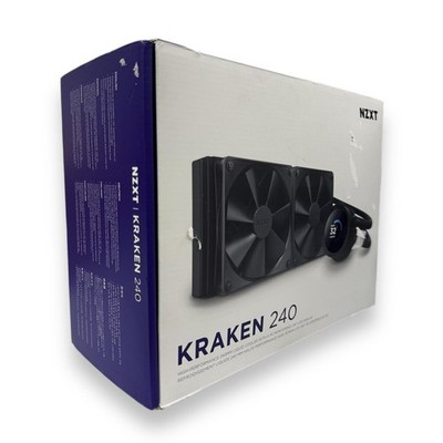 NZXT - Kraken 240mm Radiator CPU Liquid Cooler (1 x 120mm F Fans) with 1.54'' LCD