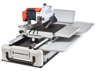 #ad 15 Amp 10 in. Wet Tile Saw with Sliding Table and Extended Rip Capacity $649.99