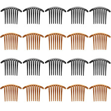20 Pieces 7 Tooth French Style Twist Comb Plastic Hair Side Combs Hair Accessory