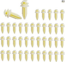 40 PCS Car Door Panel Chip Retainers, Plastic Door Panel Fasteners with Replacem