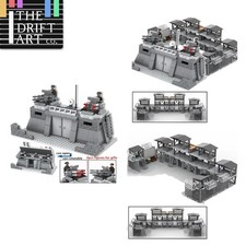 MOC Batteria Militare Forte Guardia Torre Soldato Esercito Base Blocchi Costruzioni Giocattolo Fai da Te