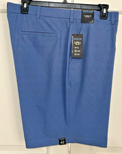 NWT Roundtree  Yorke Performance size 42 blue classic fit golf shorts mens