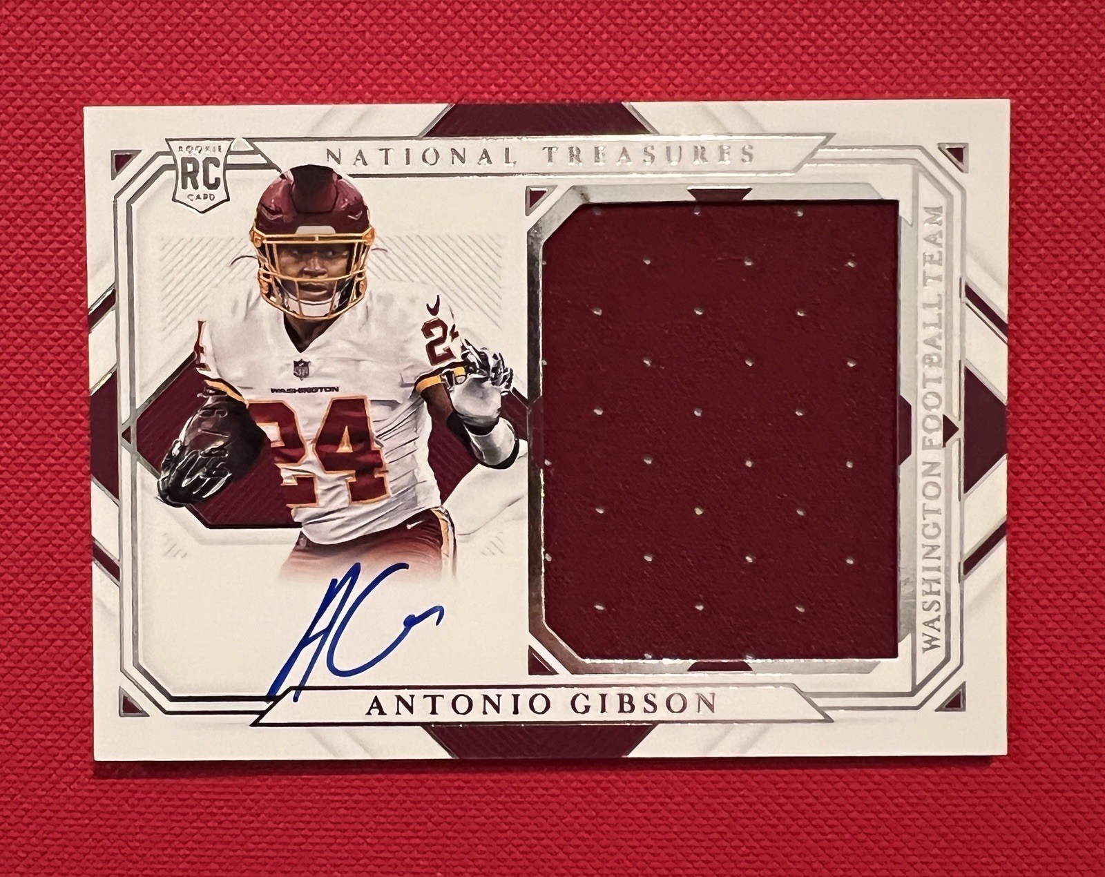 2020 National Treasures Antonio Gibson RMS-AG RPA /99 Washington Commanders