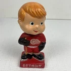 Vintage 1960s Detroit Red Mini Japan Nodder BobbleHead - NHL Hockey - Rare 4.5”