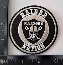 Las Vegas Raiders Raider Nation Embroidered Patch NFL Iron-on Sew-on Free Ship
