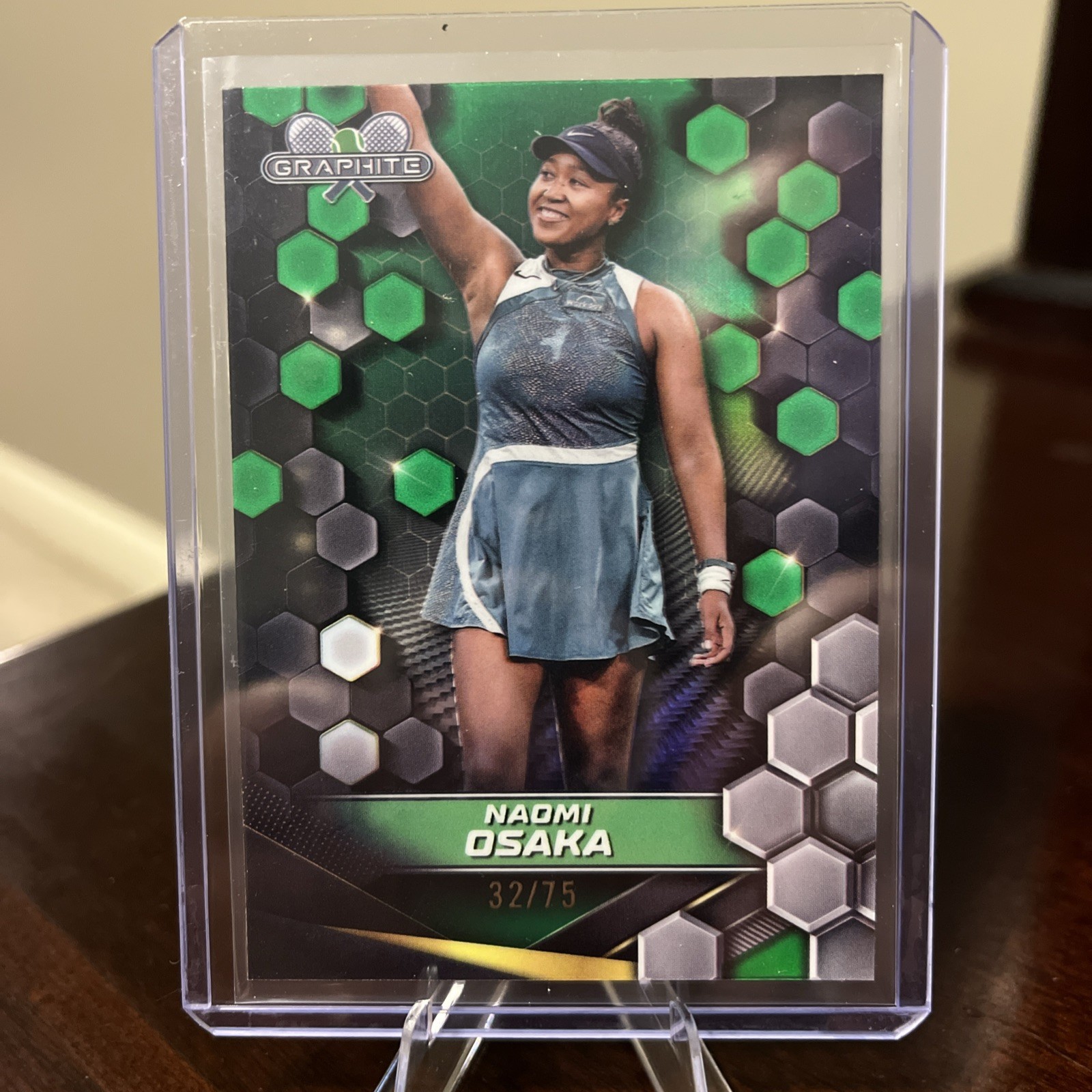 2024 Topps Graphite Naomi Osaka #'ed /75 GREEN Refractor