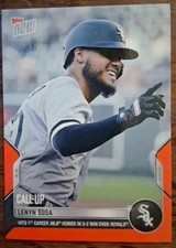 2022 Topps Now Lenyn Sosa Call Up Red #'d 05/10 First Career Home Run RC Rookie 