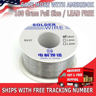 63/37 Tin Line Soldering 0.8mm Rosin Core Solder Flux Welding Wire Reel